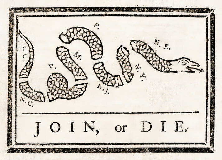 Join or Die Snake Tattoo Art Print | RedKalion