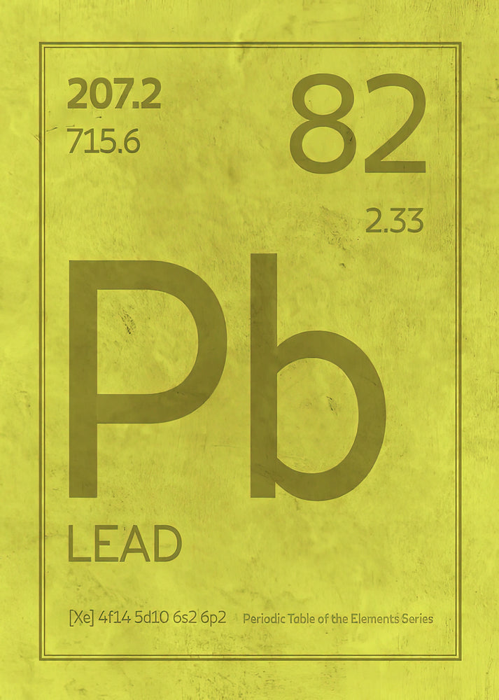 Lead (Pb) Element Symbol Periodic Table Art Print | RedKalion