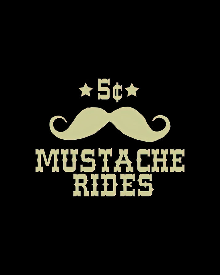 Mustache Rides Art Print | Sarcastic Fine Art Print | RedKalion