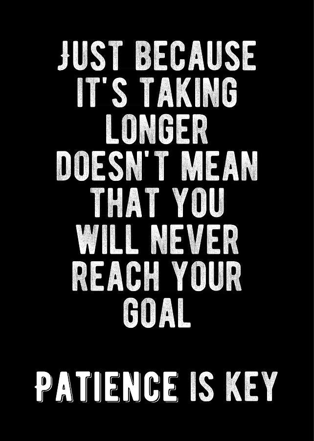 Patience Is Key Art Print | Premium Fine Art Quote | RedKalion