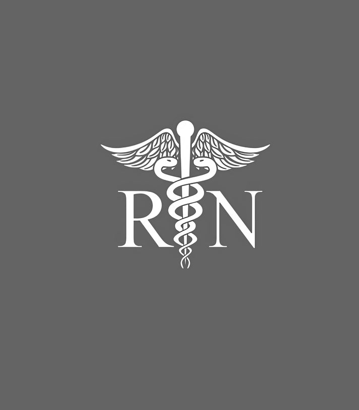 Registered Nurse Symbol Art Print | Caduceus & Medical Logo | RedKalion