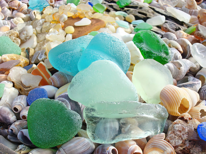 Sea Glass Blue Art Print | Museum-Quality Coastal Wall Art | RedKalion