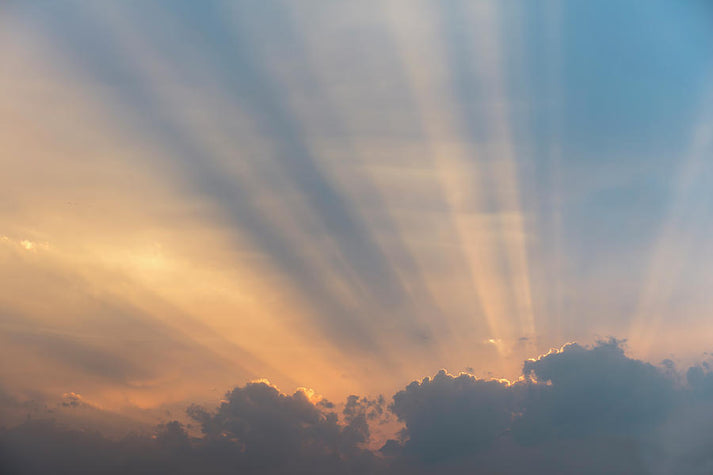 Sun Behind Clouds Fine Art Print | RedKalion