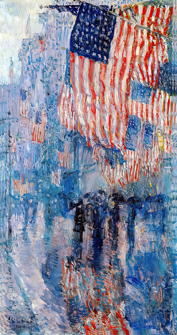 The Avenue In The Rain Art Print | RedKalion