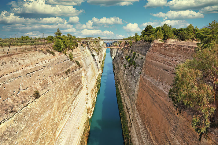 The Isthmus of Corinth Art Print | Premium Fine Art Print | RedKalion