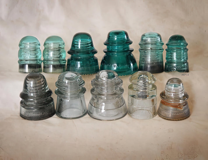Vintage Glass Insulators Art Print | Premium Fine Art Print | RedKalion