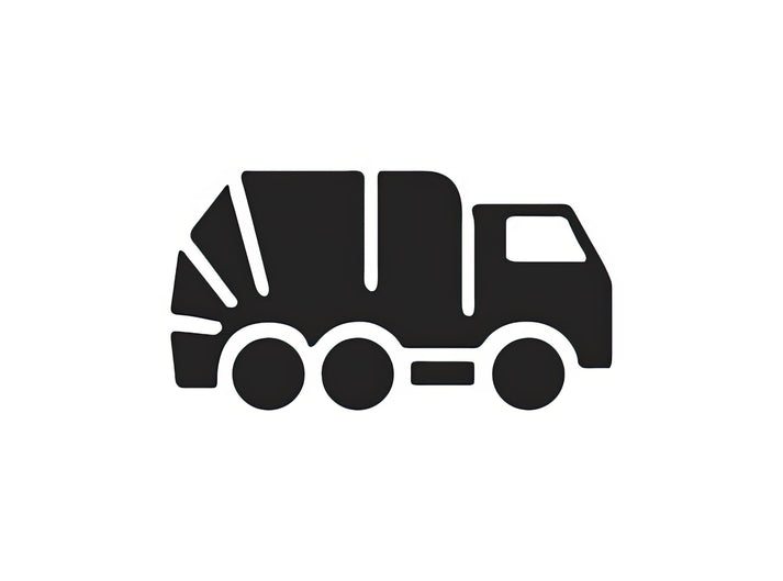 Waste Truck Drawing Art Print | Garbage Truck #7 | RedKalion