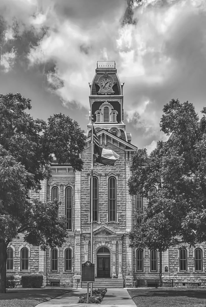 Weatherford Texas Courthouse Art Print | Fine Art Print | RedKalion