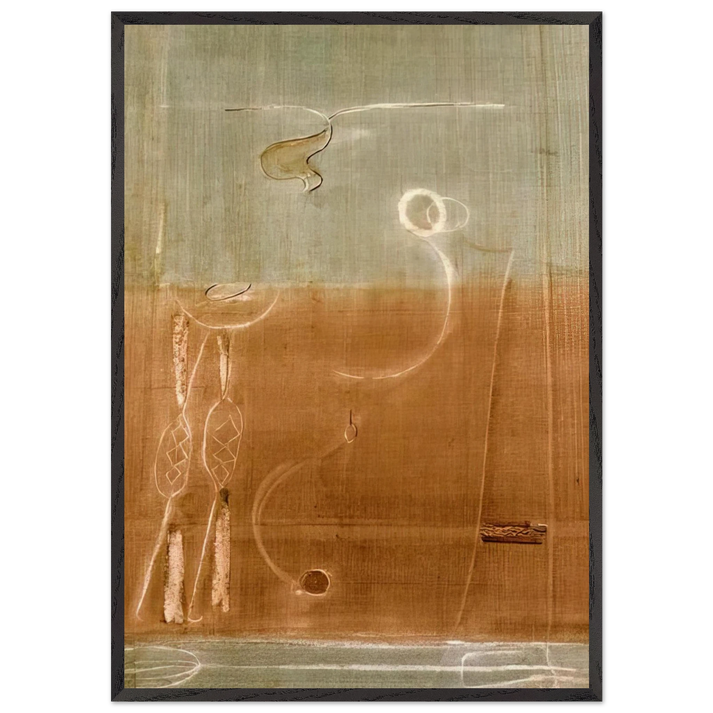 Aubade - 1944 - Mark Rothko 70x100 cm / 28x40 inches Framed Art Print – Black Wooden Frame