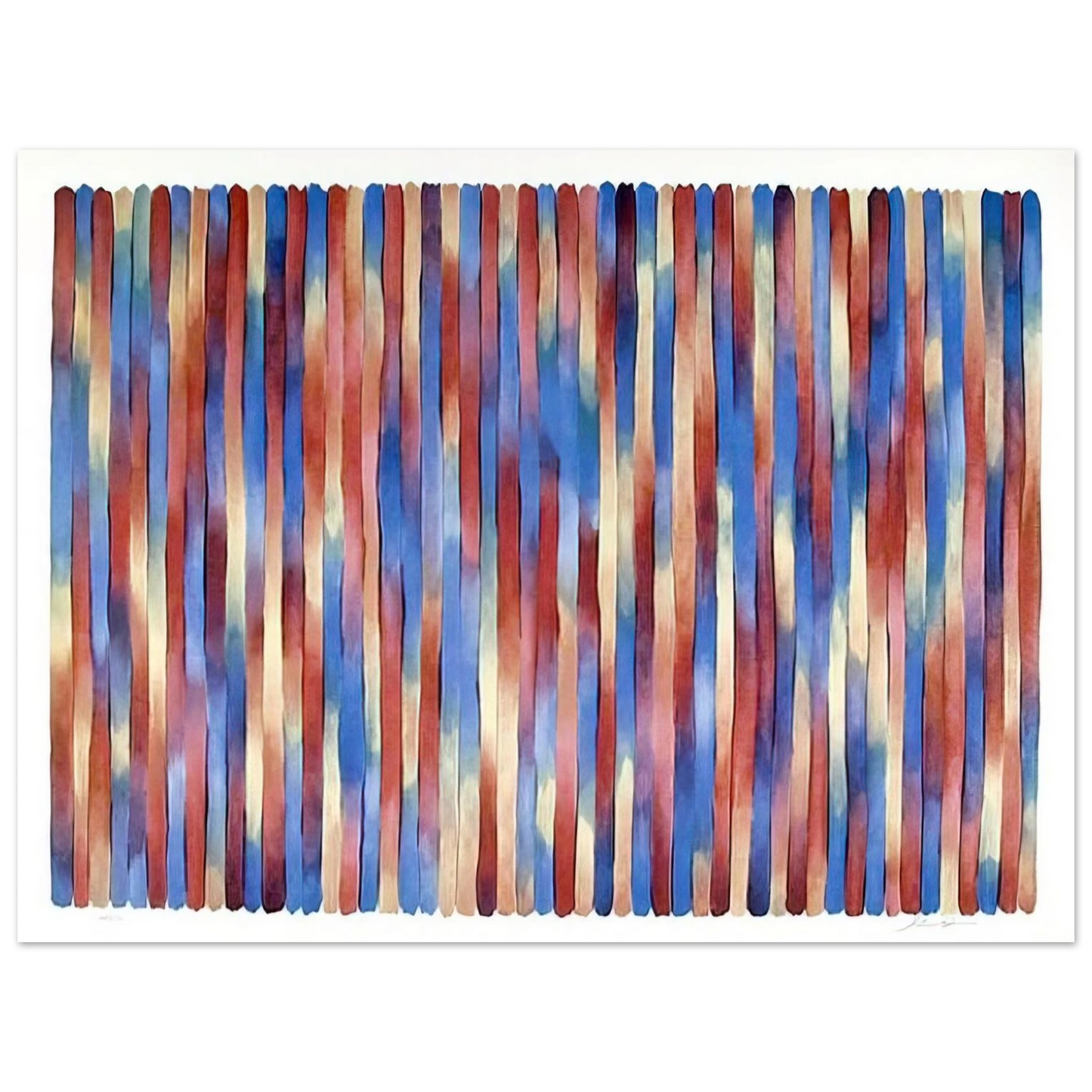 Gene Davis - Banjo - 1981 75x100 cm / 30x40inches Fine Art Poster