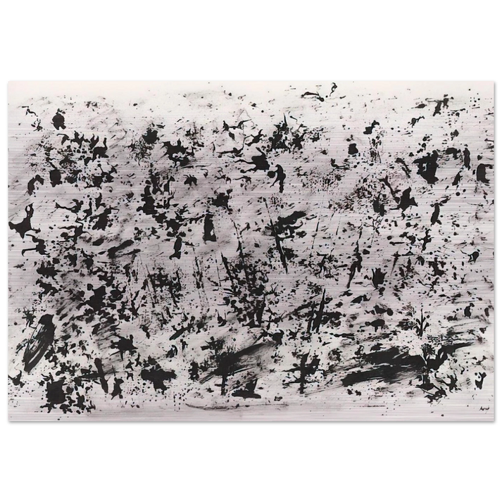 UNTITLED 1962 - Henri Michaux Brushed Aluminum Print - 70x100 cm / 28x40 inches | Henri Michaux Aluminum Print | Henri Michaux Prints