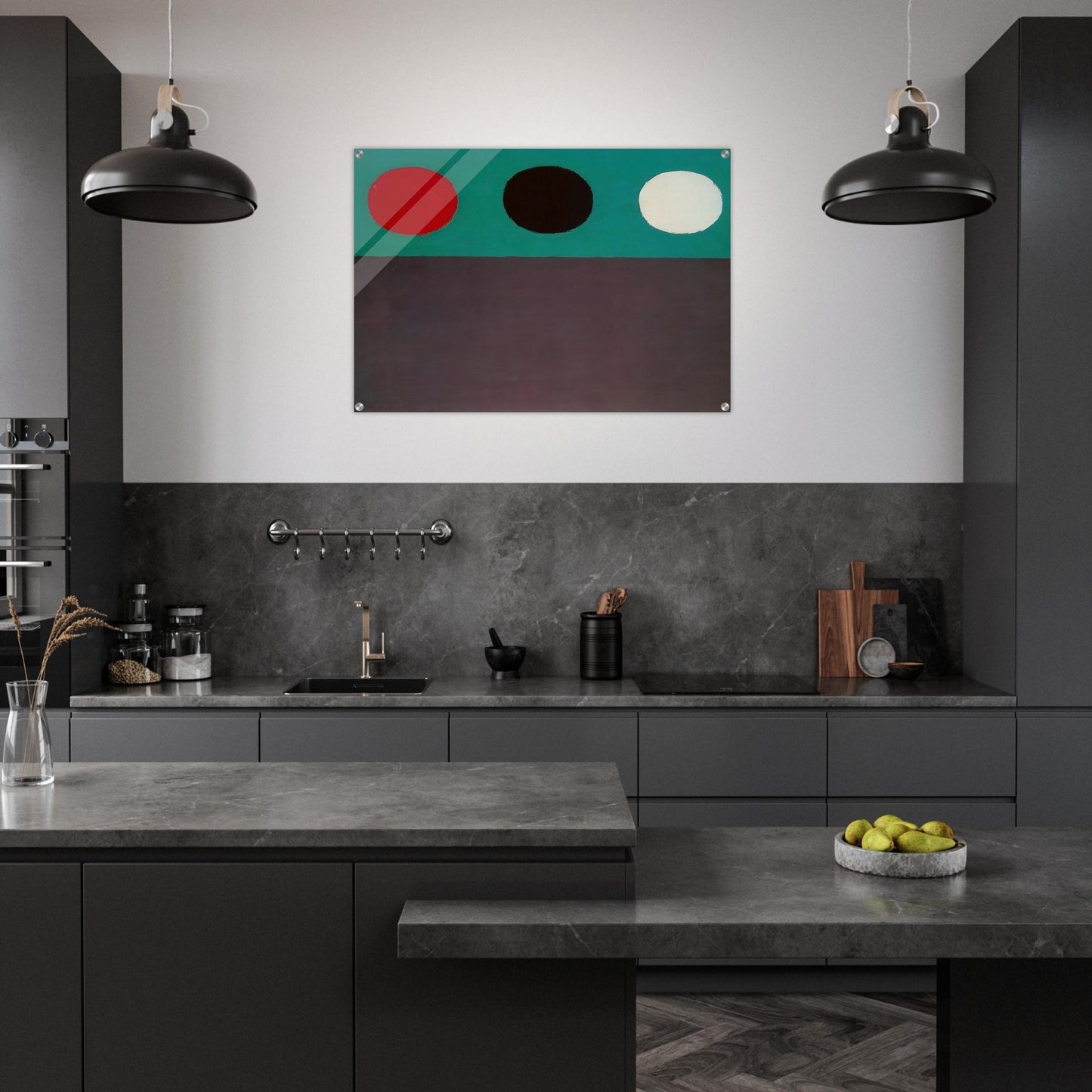 Loominé"""g #2 - 1969 - Adolph Gottlieb Acrylic Print - 70x100 cm / 28x40″ inches | Adolph Gottlieb Wall Art | Adolph Gottlieb Prints