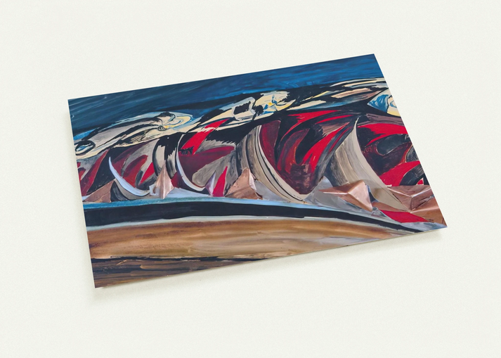 Lights Sounds of a Night Train - 1924 By Benedetta Cappa Pack of 10 Post Cards | Benedetta Cappa Post Cards | A6 (10.5 x 14.8 cm) - 4.1 x 5.8 inches