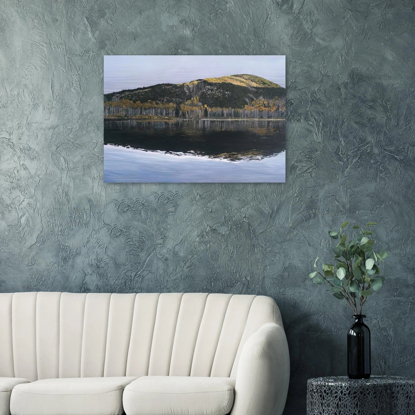 BEAVER DAM POND ACADIA NATIONAL PARK 2009 - Richard Estes Brushed Aluminum Print - 70x100 cm / 28x40 inches | Richard Estes Aluminum Print | Richard Estes Prints