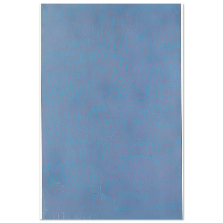 Azzurro turchese - 1964 - Carla Accardi Art Prints - 100x150 cm / 40x60″ inches | Carla Accardi Poster | Carla Accardi Prints