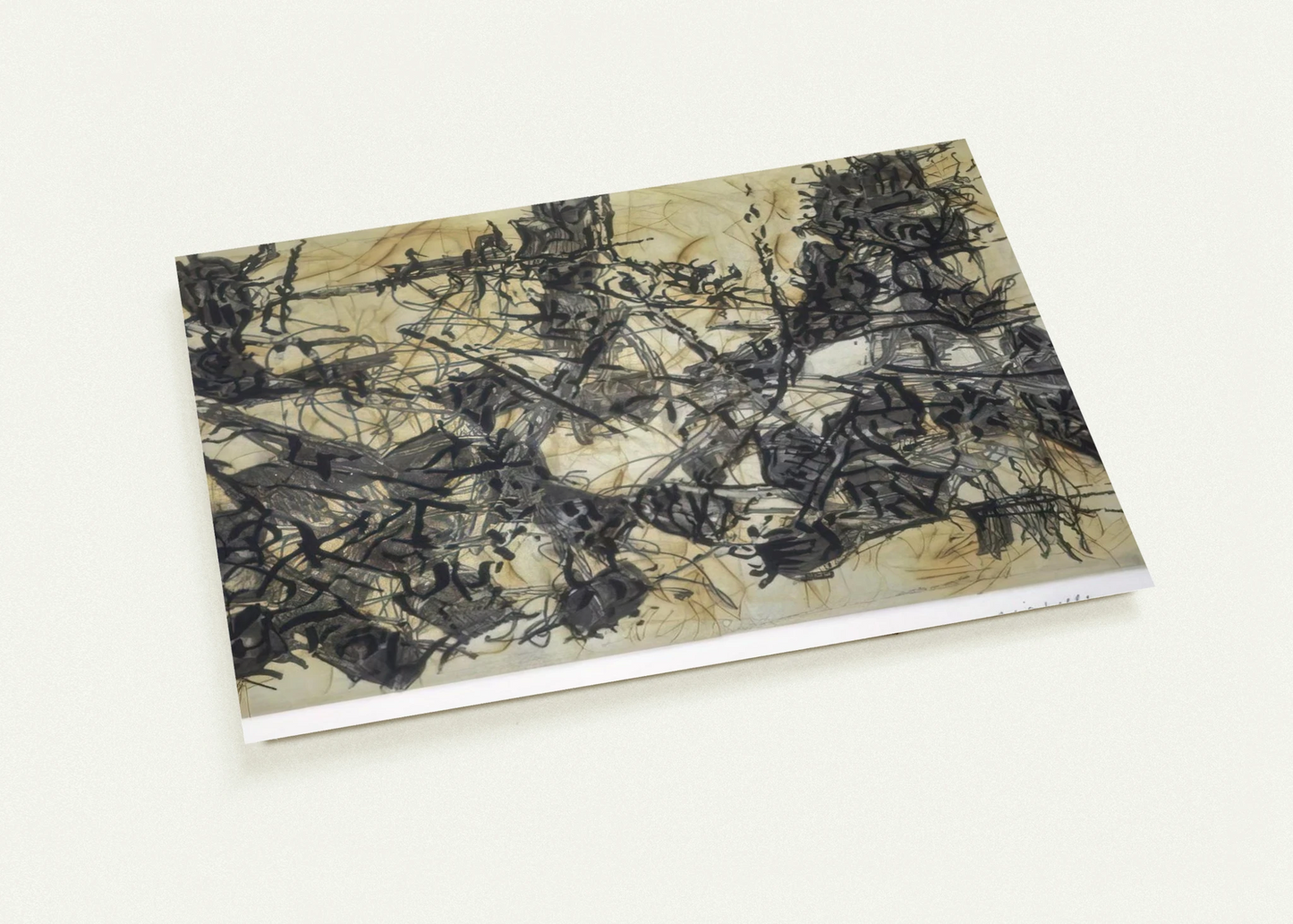 Constructions chimériques By Jean-Paul Riopelle Pack of 10 Post Cards | Jean-Paul Riopelle Post Cards | A6 (10.5 x 14.8 cm) - 4.1 x 5.8 inches