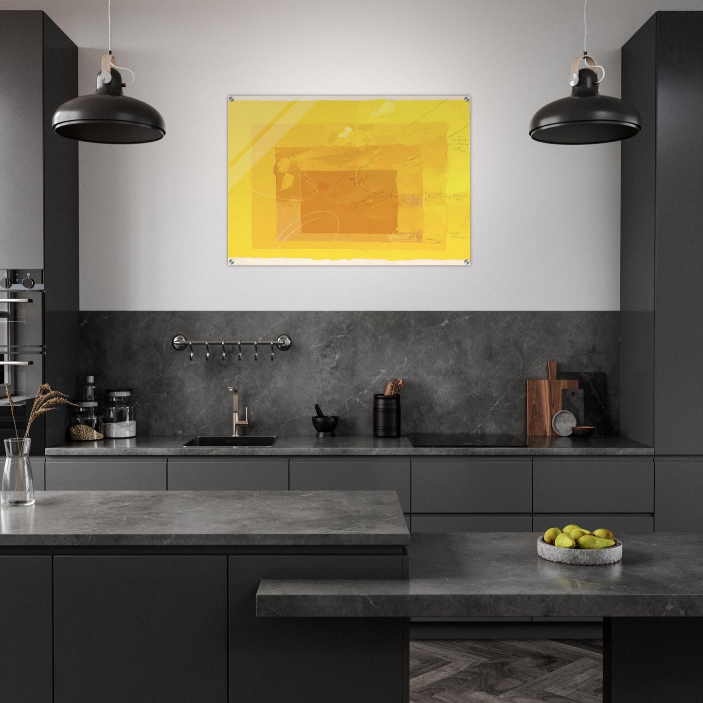 STUDY FOR HOMAGE TO THE SQUARE - Josef Albers Acrylic Print - 70x100 cm / 28x40″ inches | Josef Albers Wall Art | Josef Albers Prints