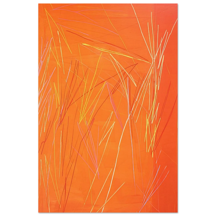 Fire Flute - 1974 - Ronnie Landfield Art Prints - 100x150 cm / 40x60″ inches | Ronnie Landfield Poster | Ronnie Landfield Prints