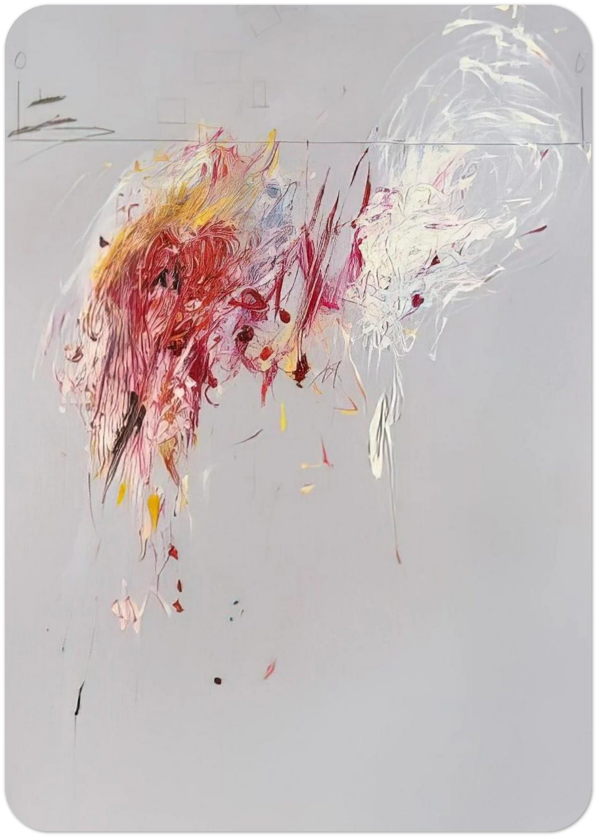 Nine Discourses on Commodus, Part V By Cy Twombly Pack of 10 Post Cards | Cy Twombly Post Cards | A6 (10.5 x 14.8 cm) - 4.1 x 5.8 inches