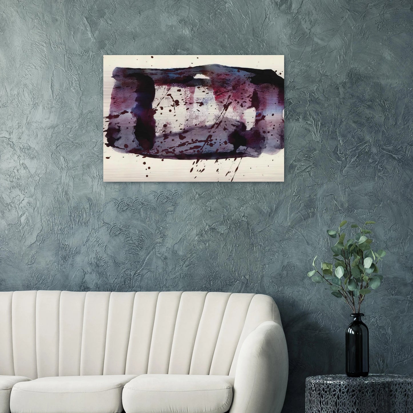 Untitled SF76-176 - Sam Francis Brushed Aluminum Print - 70x100 cm / 28x40 inches | Sam Francis Aluminum Print | Sam Francis Prints