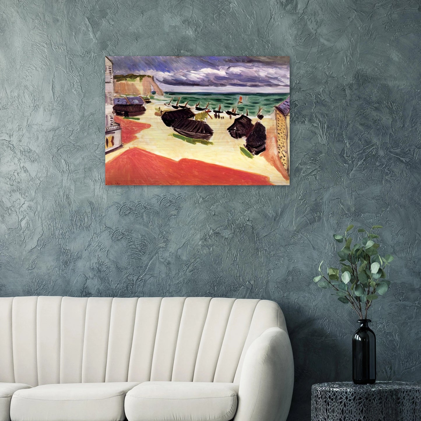 FISHING BOATS IN WINTER ETRETAT 1921 - Henri Matisse Brushed Aluminum Print - 70x100 cm / 28x40 inches | Henri Matisse Aluminum Print | Henri Matisse Prints