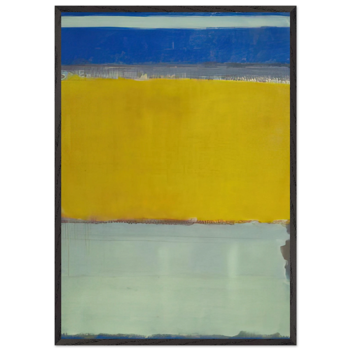 No10 - 1950 - Mark Rothko 70x100 cm / 28x40 inches Framed Art Print – Black Wooden Frame