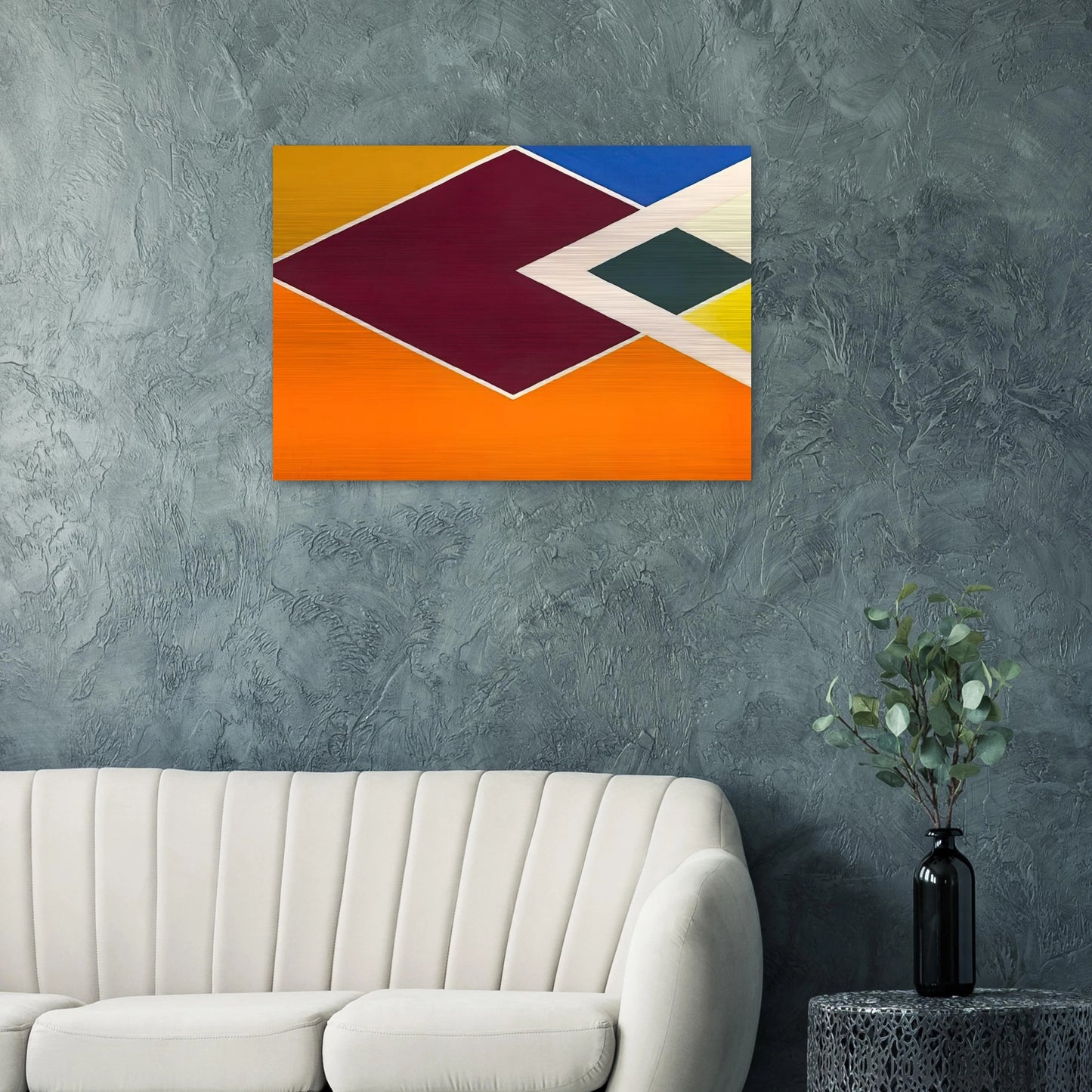 Batticaloa from the Diamond Drill series - Hard Edge Painting - Larry Zox Brushed Aluminum Print - 70x100 cm / 28x40 inches | Larry Zox Aluminum Print | Larry Zox Prints