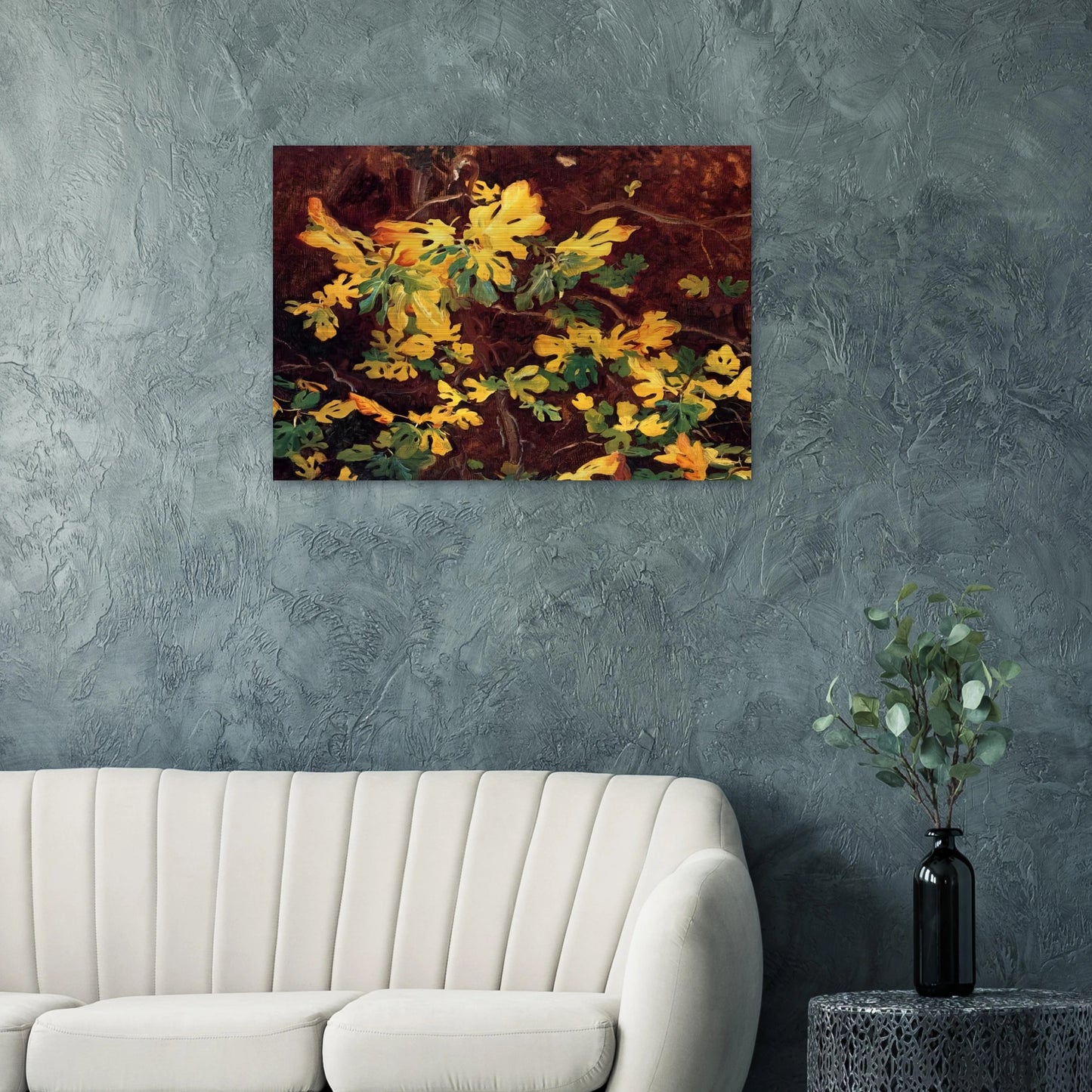 Study of a Fig Tree - John Singer Sargent Brushed Aluminum Print - 70x100 cm / 28x40 inches | John Singer Sargent Aluminum Print | John Singer Sargent Prints