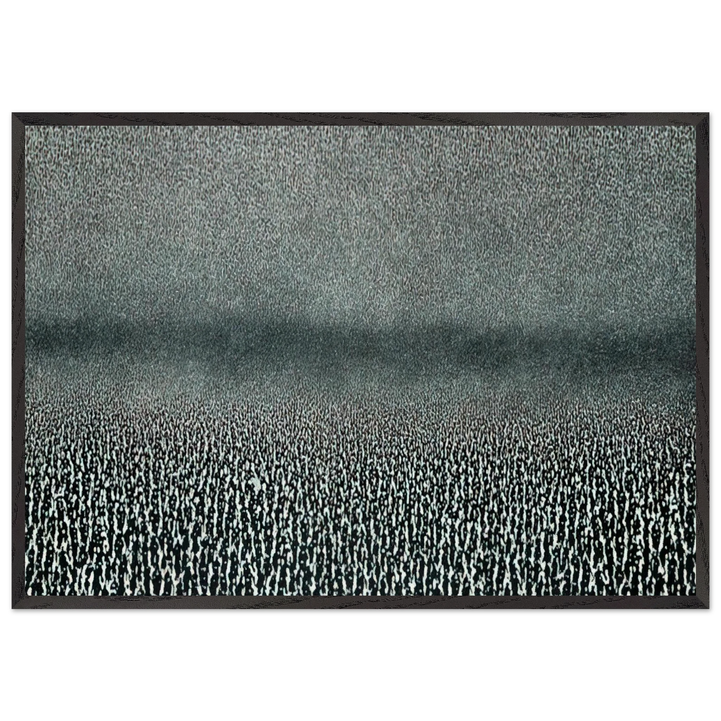 Ziemia fragment - 1969 - Roman Opalka 70x100 cm / 28x40 inches Framed Art Print – Black Wooden Frame
