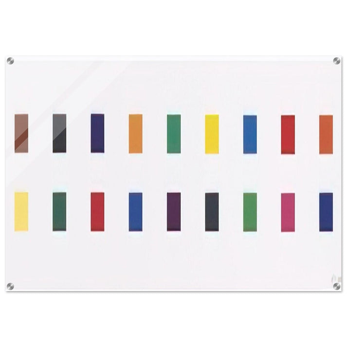 18 Colors Cincinnati - Ellsworth Kelly Acrylic Print - 70x100 cm / 28x40″ inches