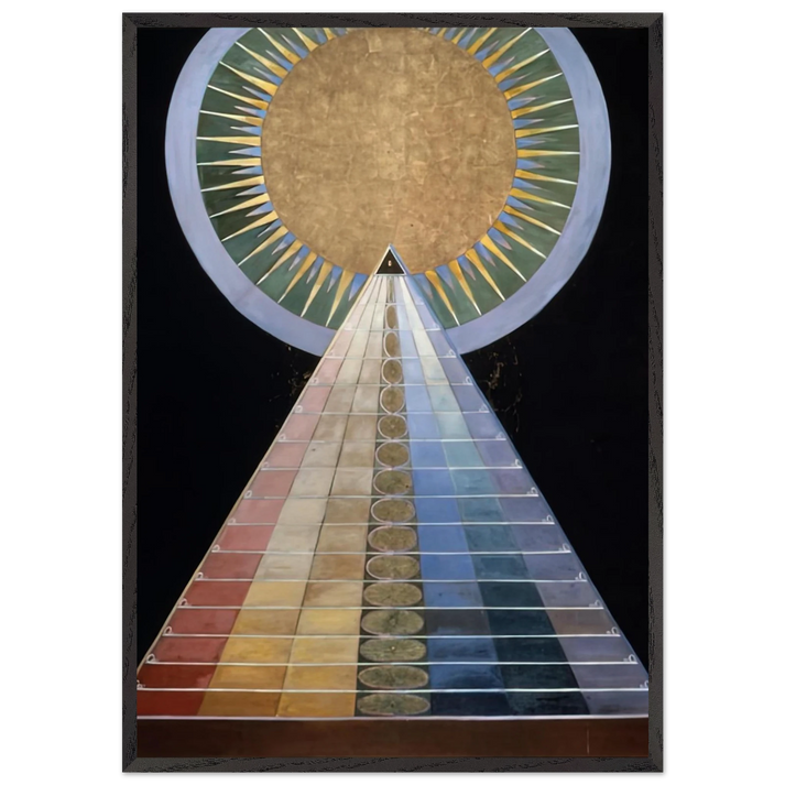 ALTAR PAINTING 1915 - Hilma af Klint 70x100 cm / 28x40 inches Framed Art Print – Black Wooden Frame