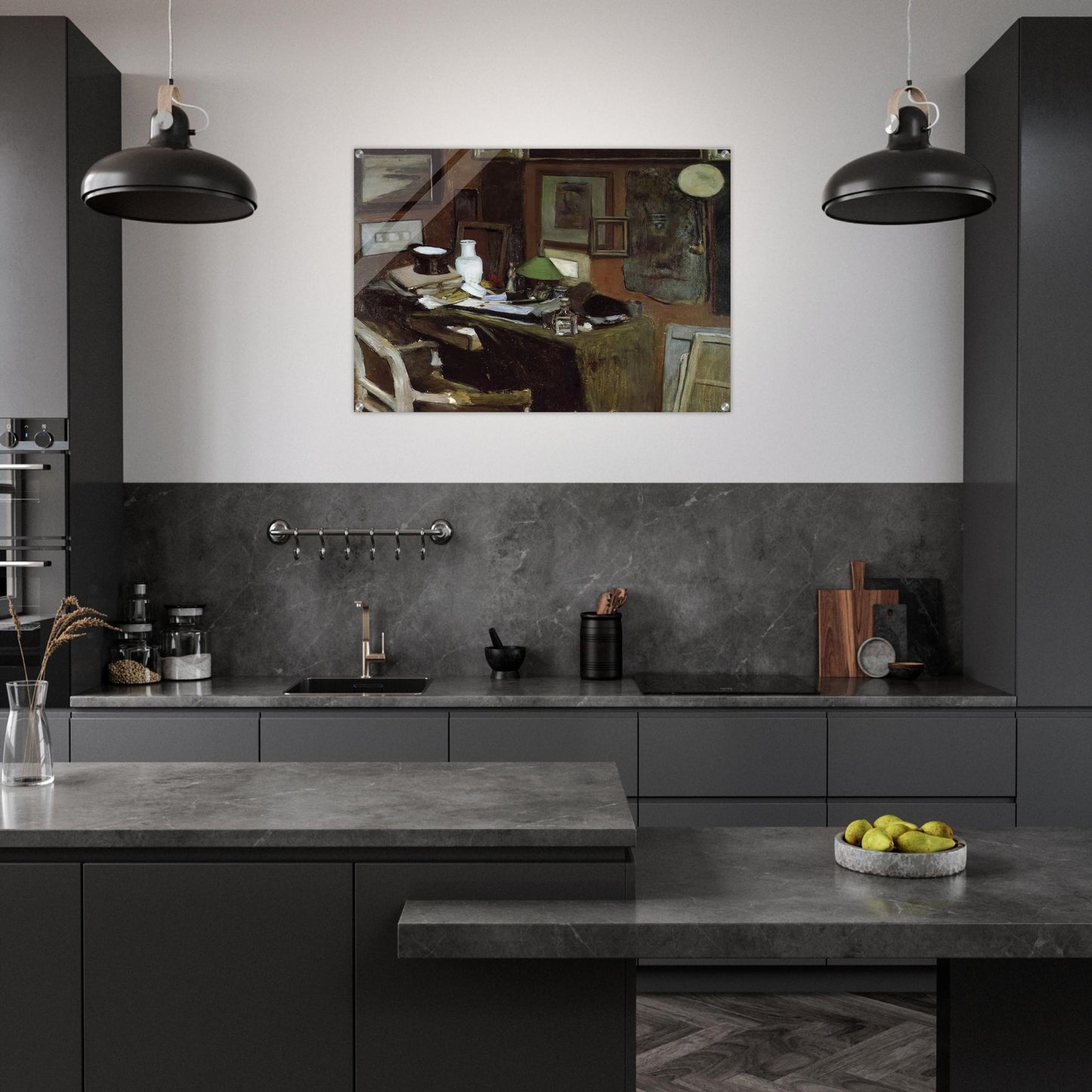 INTERIOR WITH A TOP HAT 1896 - Henri Matisse Acrylic Print - 70x100 cm / 28x40″ inches