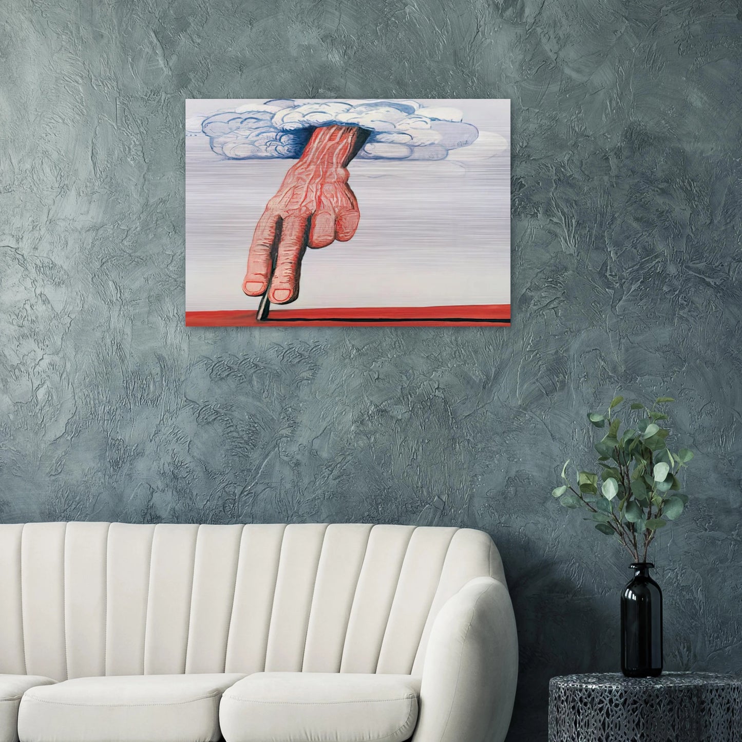 LINE - Philip Guston Brushed Aluminum Print - 70x100 cm / 28x40 inches | Philip Guston Aluminum Print | Philip Guston Prints