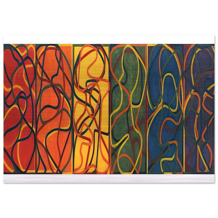The Propitious Garden of Plane Image Version One - 2005 - Brice Marden Brushed Aluminum Print - 70x100 cm / 28x40 inches | Brice Marden Aluminum Print | Brice Marden Prints