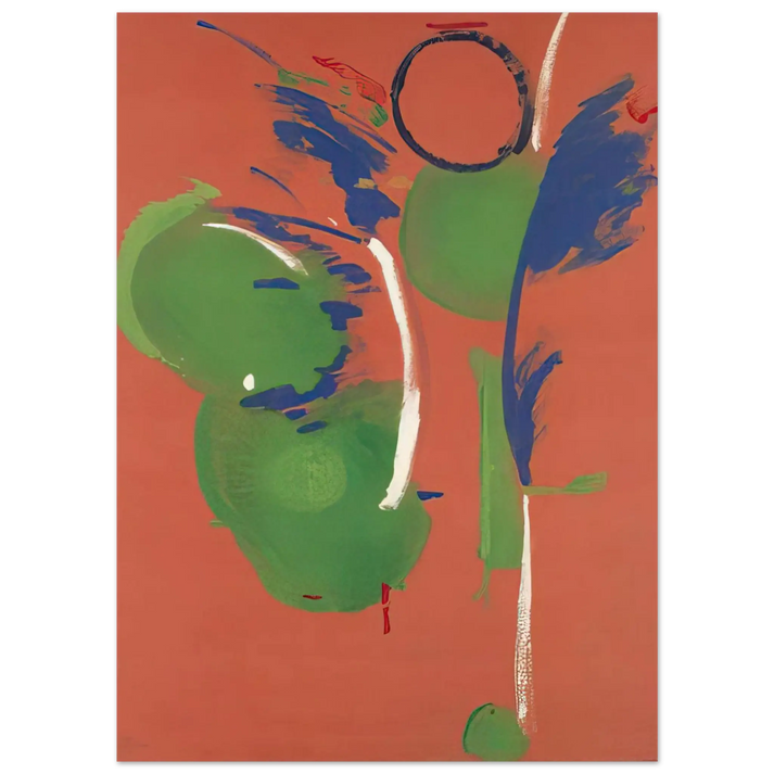 Helen Frankenthaler - Mary, Mary - 1987 Wall art - 60x80 cm / 24x32 Inches - Premium Wooden Framed Poster With Fine Art Paper - White frame