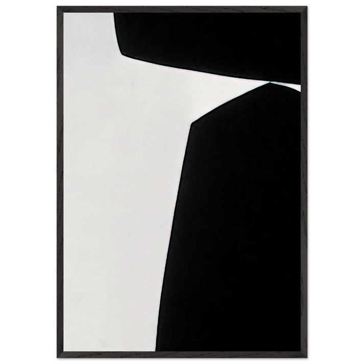 Untitled - 1962 N12 - Lorser Feitelson 70x100 cm / 28x40 inches Framed Art Print – Black Wooden Frame