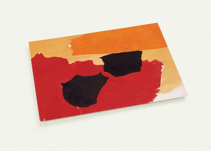 ORANGE RED BLACK 1962 By Esteban Vicente Pack of 10 Post Cards | Esteban Vicente Post Cards | A6 (10.5 x 14.8 cm) - 4.1 x 5.8 inches