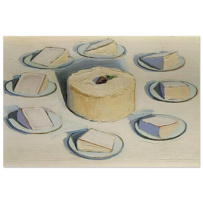 Around the Cake - 1962 - Wayne Thiebaud Art Prints - 100x150 cm / 40x60″ inches | Wayne Thiebaud Poster | Wayne Thiebaud Prints