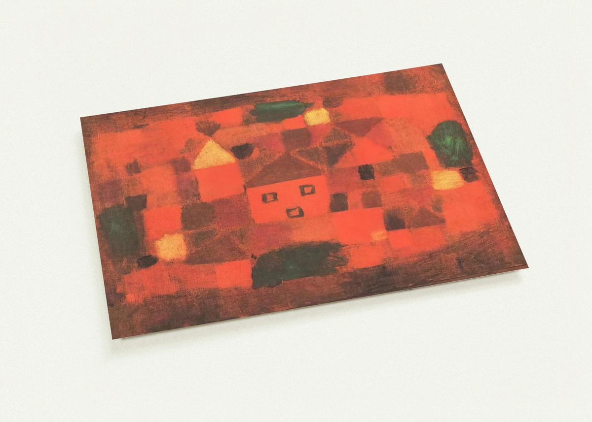 LANDSCAPE WITH SUNSET 1923 By Paul Klee Pack of 10 Post Cards | Paul Klee Post Cards | A6 (10.5 x 14.8 cm) - 4.1 x 5.8 inches