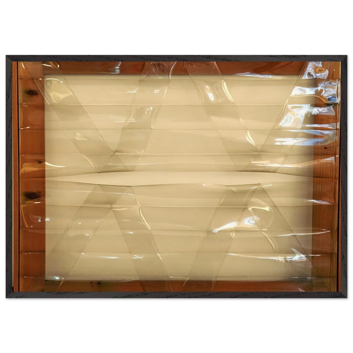 Trasparente - 1977 - Carla Accardi 70x100 cm / 28x40 inches Framed Art Print – Black Wooden Frame