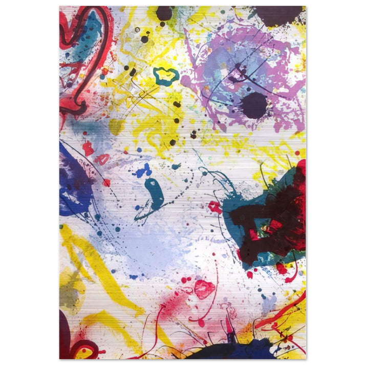 Untitled SF-345 - Sam Francis Brushed Aluminum Print - 70x100 cm / 28x40 inches | Sam Francis Aluminum Print | Sam Francis Prints