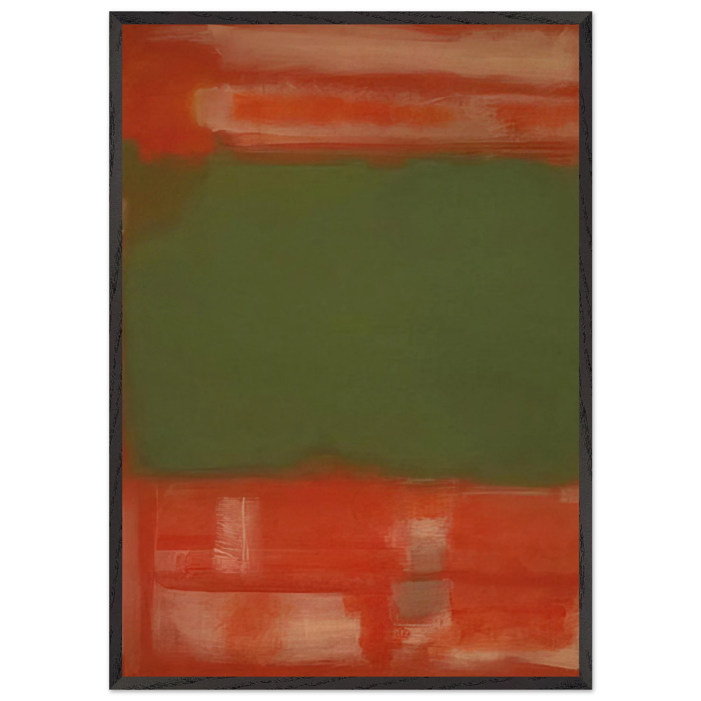 No24 - 1949 - Mark Rothko 70x100 cm / 28x40 inches Framed Art Print – Black Wooden Frame