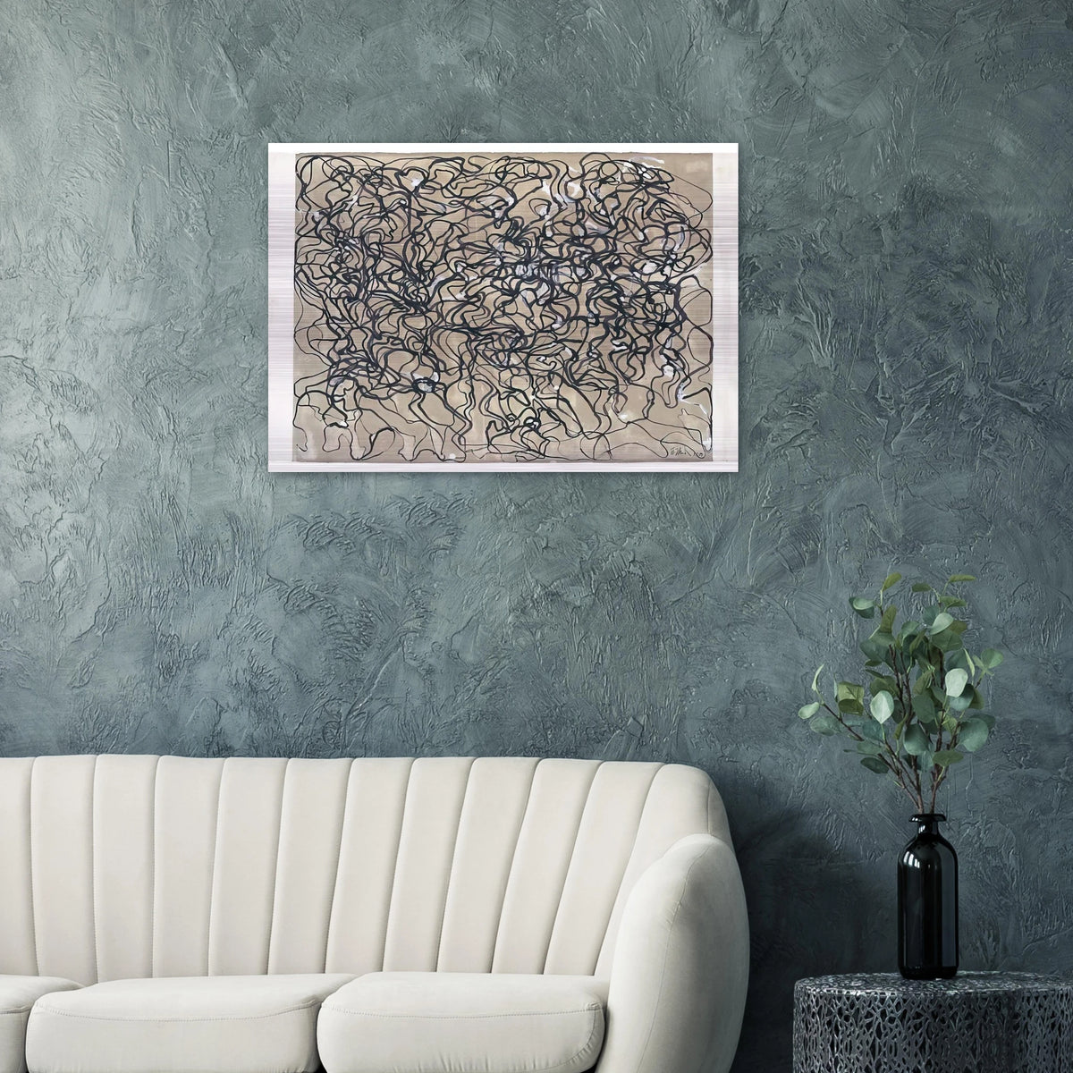Long Letter 1 - 2009 - Brice Marden Brushed Aluminum Print - 70x100 cm / 28x40 inches | Brice Marden Aluminum Print | Brice Marden Prints