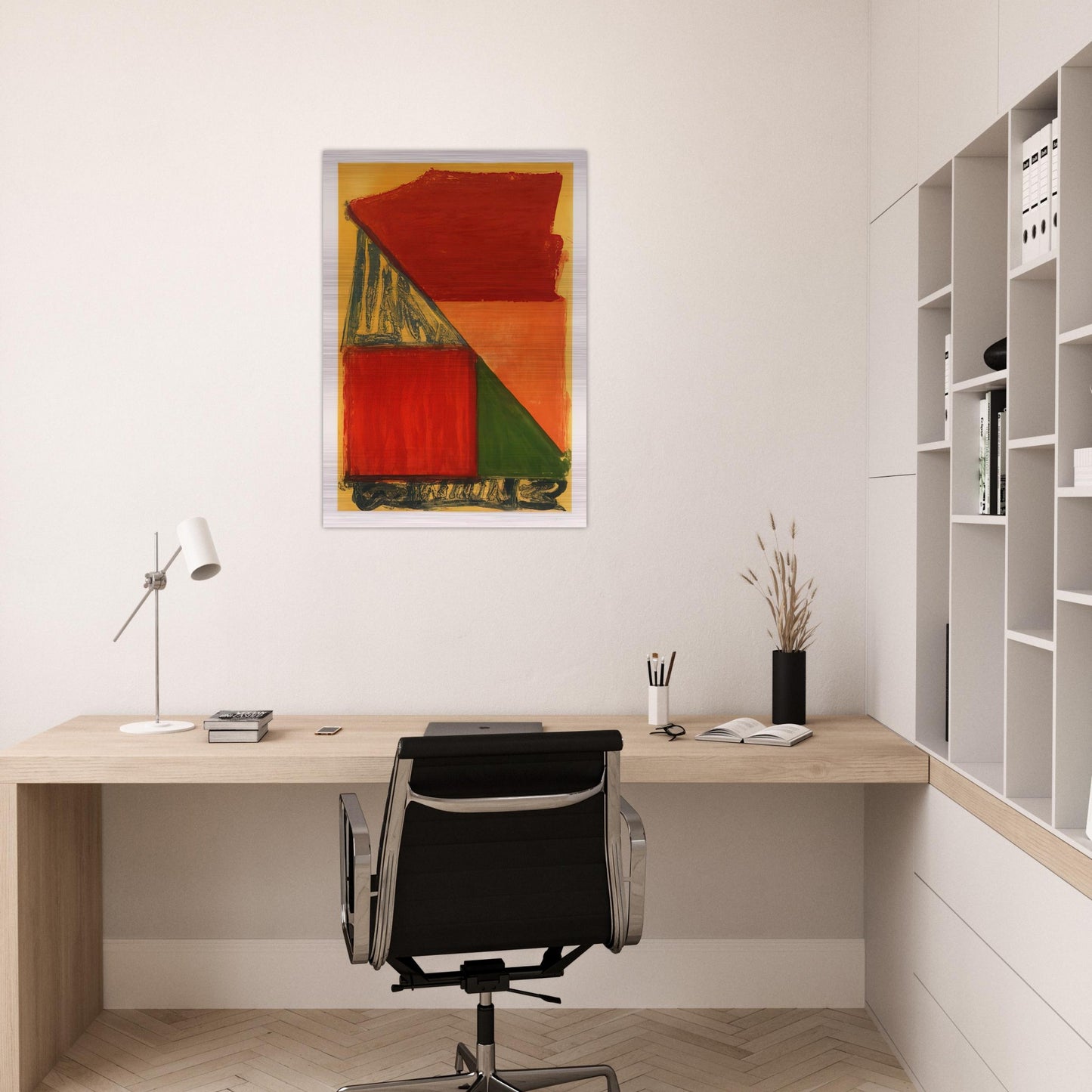 Dido - 1979 - John Hoyland Brushed Aluminum Print - 70x100 cm / 28x40 inches | John Hoyland Aluminum Print | John Hoyland Prints