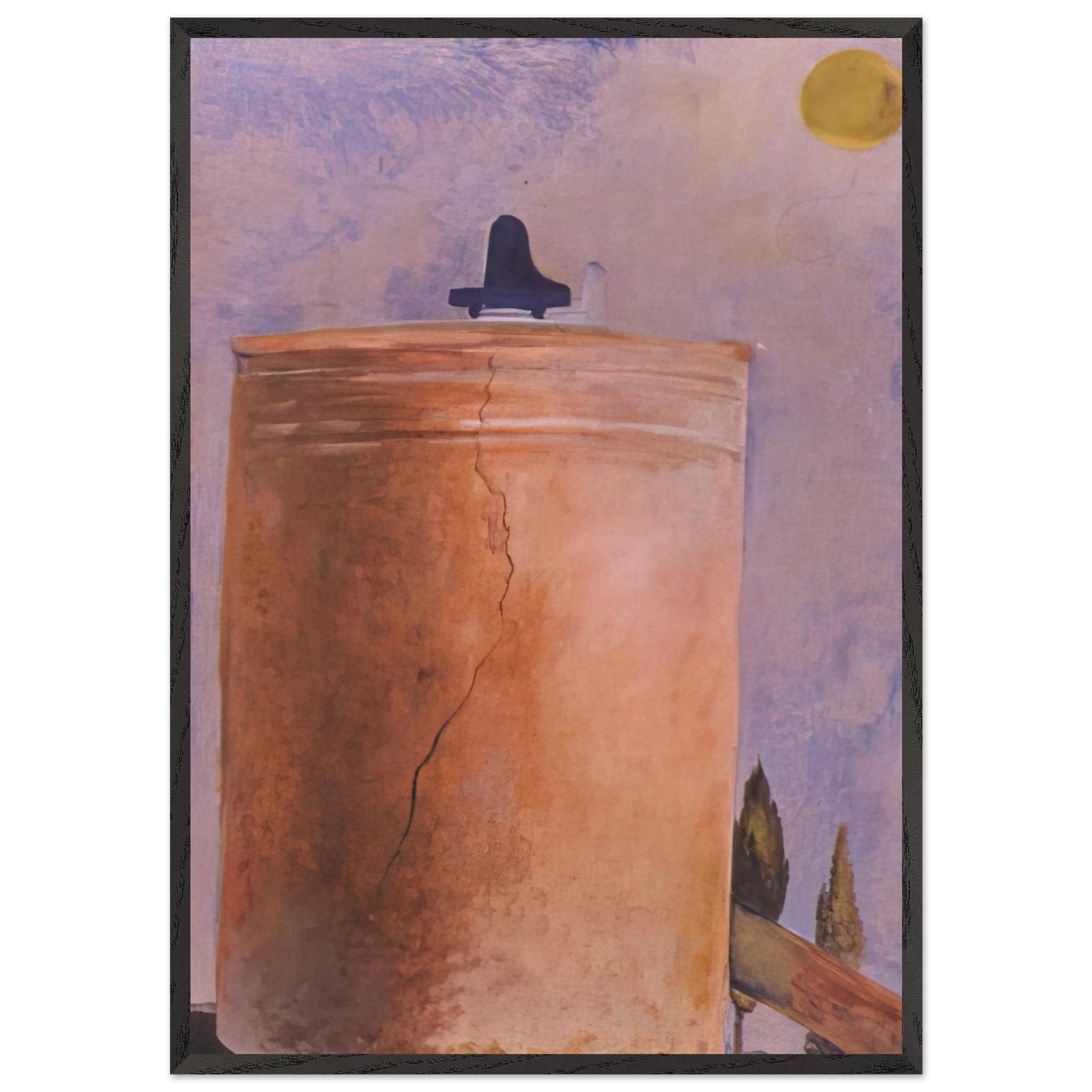 TOWER - Salvador Dali 70x100 cm / 28x40 inches Framed Art Print – Black Wooden Frame
