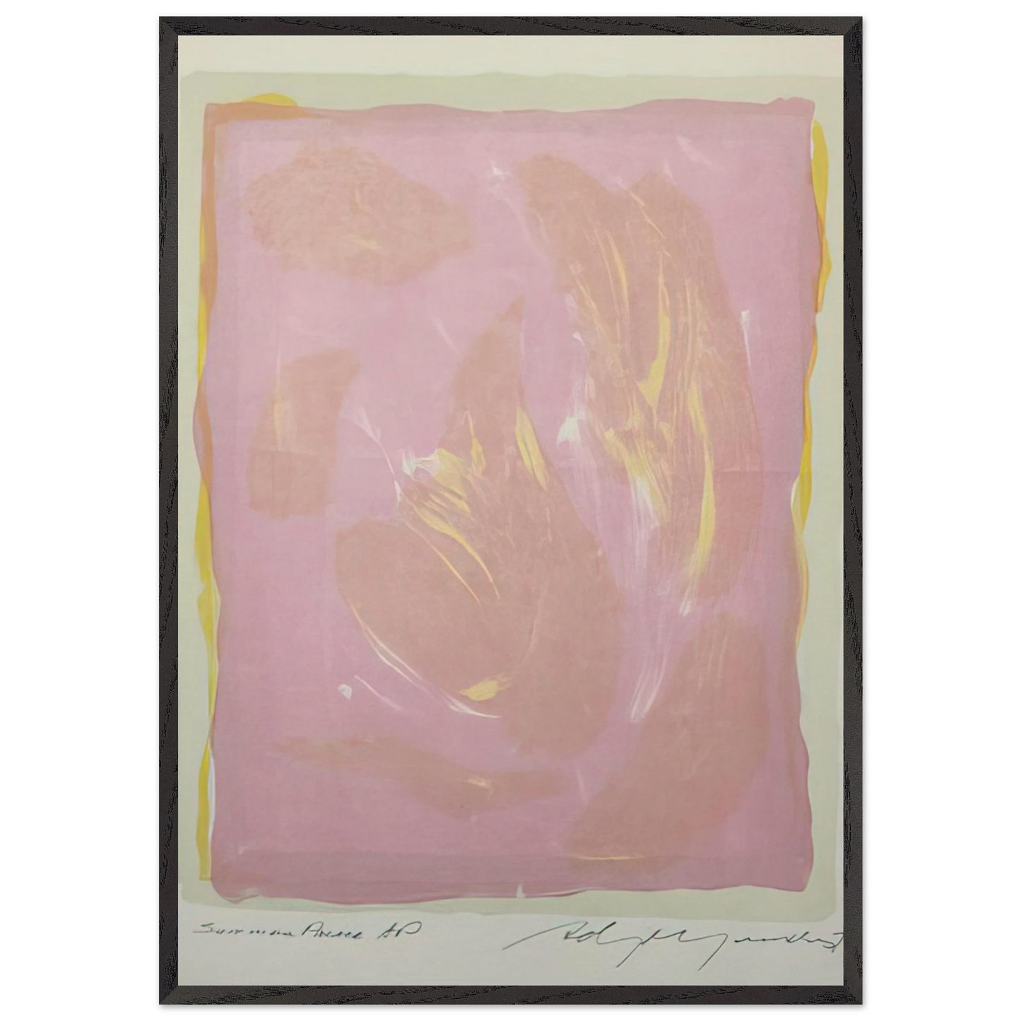 Summer Palace - 1975 - Adja Yunkers 70x100 cm / 28x40 inches Framed Art Print – Black Wooden Frame