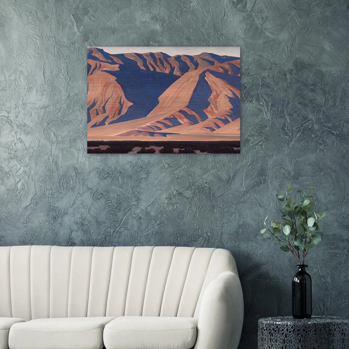 INYO MOUNTAINS 1944 - Maynard Dixon Brushed Aluminum Print - 70x100 cm / 28x40 inches | Maynard Dixon Aluminum Print | Maynard Dixon Prints