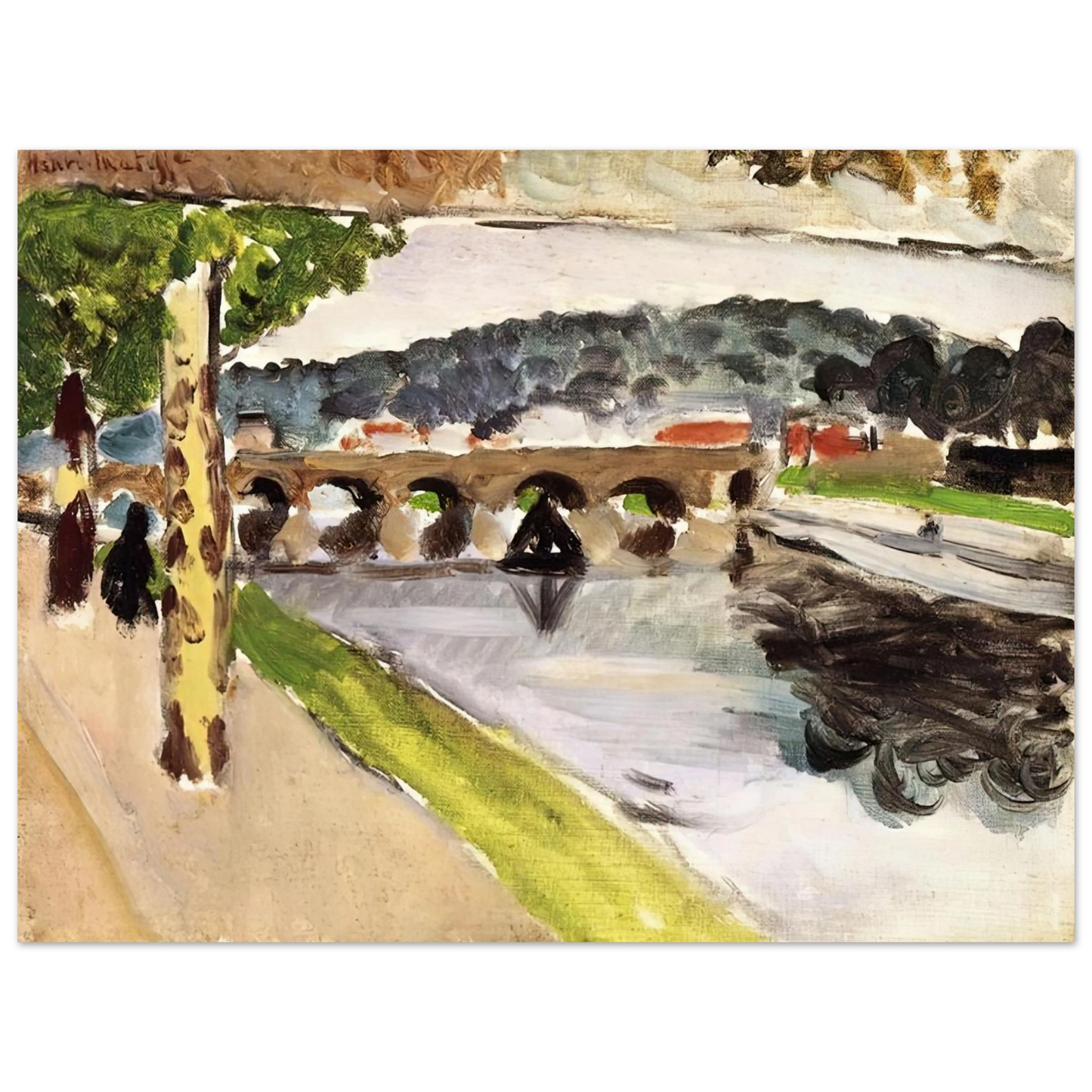 Henri Matisse - PARADE PLATANES 1917 75x100 cm / 30x40inches Fine Art Poster