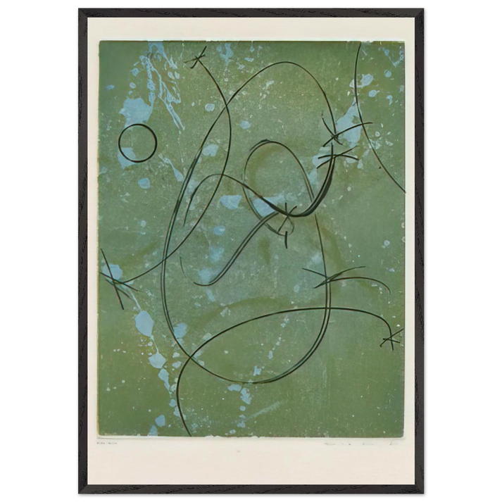 Homage to Marcel Duchamp - Max Ernst 70x100 cm / 28x40 inches Framed Art Print – Black Wooden Frame