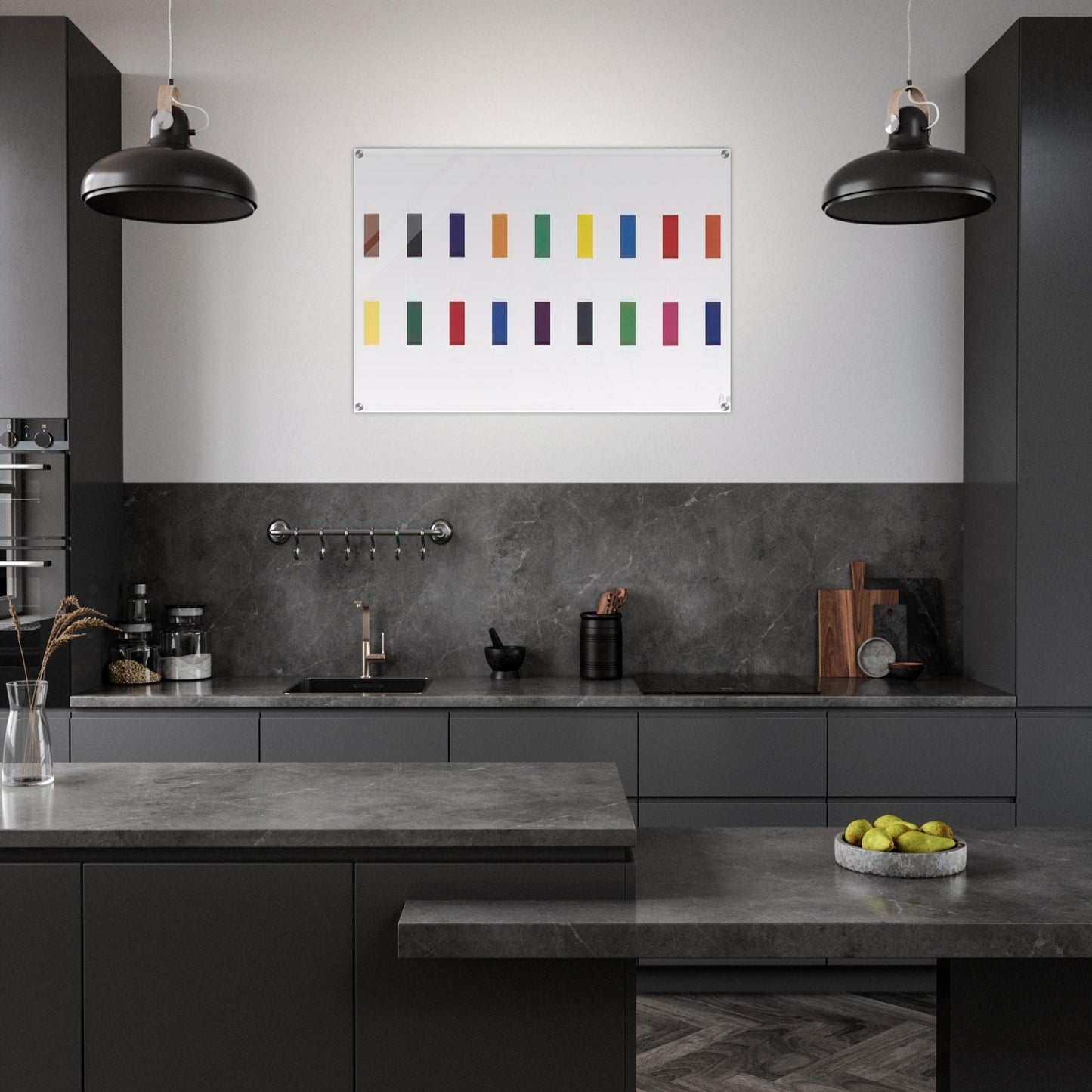 18 Colors Cincinnati - Ellsworth Kelly Acrylic Print - 70x100 cm / 28x40″ inches